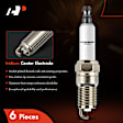 APSP235 6 Pcs Iridium & Platinum Spark Plugs
