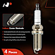 APSP243 4 Pcs Double Iridium Spark Plugs