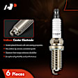 APSP252 6 Pcs Iridium & Platinum Spark Plugs