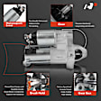 APSTR311 Starter Motor 1.2KW 12V CW 9 Teeth