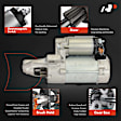 APSTR663 Starter Motor 1.1KW 12V CW 13 Teeth