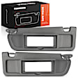 APSVR112 2 Pcs Driver & Passenger Atlas Gray Sun Visor with Mirror