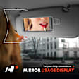 APSVR112 2 Pcs Driver & Passenger Atlas Gray Sun Visor with Mirror