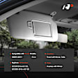 APSVR115 Driver Warm Gray Sun Visor with Mirror