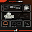 APTBK024 8 Pcs Timing Belt Kit & Water Pump