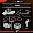 APTBK028 9 Pcs Timing Belt Kit & Water Pump