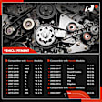 APTBK037 8 Pcs Timing Belt Kit & Water Pump
