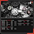 APTBK038 8 Pcs Timing Belt Kit & Water Pump