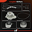 APTBK038 8 Pcs Timing Belt Kit & Water Pump