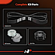 APTBK070 3 Pcs Serpentine Belt Drive Component Kit