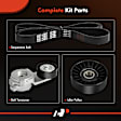 APTBK082 3 Pcs Serpentine Belt Drive Component Kit