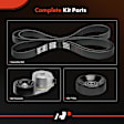 APTBK156 3 Pcs Serpentine Belt Drive Component Kit