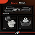 APTBK250 3 Pcs Serpentine Belt Drive Component Kit