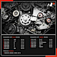 APTBK274 3 Pcs Serpentine Belt Drive Component Kit