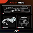 APTBK324 3 Pcs Serpentine Belt Drive Component Kit
