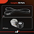 APTBK348 Serpentine Belt - Direct Fit, Set of 2