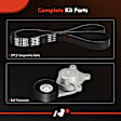 APTBK467 2 Pcs Serpentine Belt Drive Component Kit