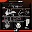 APTBK555 8 Pcs Timing Belt Kit & Water Pump