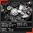 APTBK557 7 Pcs Timing Belt Kit & Water Pump