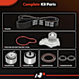 APTBK557 7 Pcs Timing Belt Kit & Water Pump