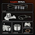 APTBK581 6 Pcs Timing Belt Kit & Water Pump