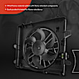APTF0051 Engine Cooling Fan Radiator Fan Assembly w/ Resistor