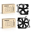 APTF0363 2 Pcs Left & Right Radiator & AC Condenser Cooling Fan Assembly