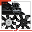 APTF0363 2 Pcs Left & Right Radiator & AC Condenser Cooling Fan Assembly