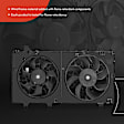 APTF0543 Dual Radiator Cooling Fan Assembly with Shroud