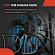 APTF0616 Single Radiator Cooling Fan with Shroud Assembly