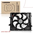 APTF0713 Single Radiator Cooling Fan with Brushless Motor