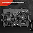 APTF0864TW Dual Engine Radiator Cooling Fan with Shroud Assembly