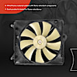 APTF0879TW Single Passenger Radiator Cooling Fan with Shroud Assembly