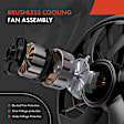 APTF0912TW Single AC Condenser Fan with Shroud Assembly