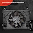APTF0982TW Single Radiator Cooling Fan Assembly with Brushless Motor