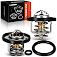 APTHA0080 2 Pcs Engine Coolant Thermostat