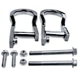 APTHK002 2 Pcs Chrome Front Tow Hooks