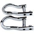 APTHK002 2 Pcs Chrome Front Tow Hooks