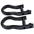 APTHK003 2x Black Front Tow Hooks