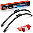 APWB077 2 Pcs Front 28" & 26" Windshield Wiper Blades