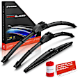 APWB586 3-Pc 24 in. + 18 in. + 12 in. Windshield Wiper Blades