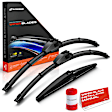 APWB642 3-Pc 22 in. + 20 in. + 10 in. Windshield Wiper Blades