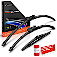APWB667 3-Pc 26 in. + 23 in. + 12 in. Windshield Wiper Blades