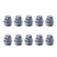 APWBC129PG 10 Pcs Silver Lug Nut Cover Wheel Nut Caps