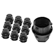 APWBC94PG 10 Pcs Black Wheel Nut Covers