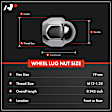 APWHN024 10x Front or Rear M12-1.25 Wheel Lug Nut