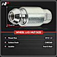 APWHN169 5 Pcs M12-1.5 Wheel Lug Nut