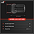 APWHN187 21 Pcs M14-1.5 Front & Rear Wheel Lug Nut