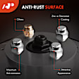 APWHN192 21 Pcs M12-1.5 Front & Rear Wheel Lug Nut