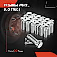 APWHS042 20x Front & Rear M12-1.50 Wheel Lug Stud